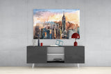 New York City Glass Wall Art.