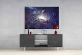 Planets Glass Wall Art.