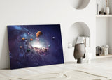 Planets Glass Wall Art.