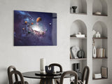 Planets Glass Wall Art.