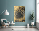 Abstract Loop Glass Wall Art.