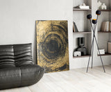 Abstract Loop Glass Wall Art.