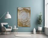 Abstract Loop Glass Wall Art.