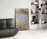 Abstract Loop Glass Wall Art.