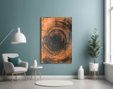 Abstract Loop Glass Wall Art.