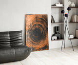 Abstract Loop Glass Wall Art.