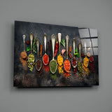 Spices Glass Wall Art.