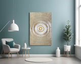 Abstract Loop Glass Wall Art.
