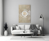 Abstract Loop Glass Wall Art.