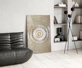 Abstract Loop Glass Wall Art.