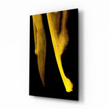 Yellow Story Glass Wall Art.