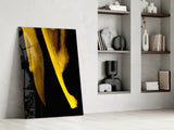 Yellow Story Glass Wall Art.