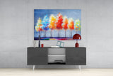 Drawing Trees Glass Wall Art.