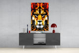 Lion Glass Wall Art.