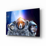 Space Team Glass Wall Art.