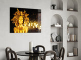Gold Woman Glass Wall Art.