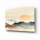 Quadro in vetro Paesaggio astratto - 72x46 cm