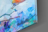 Tiny Birds Glass Wall Art.