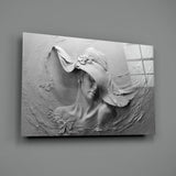Relief Woman Glass Wall Art.