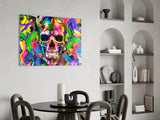 Skull Glass Wall Art.