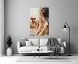 Wine and Women Glass Art.