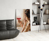 Wine and Women Glass Art.