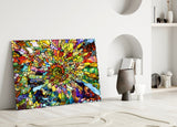 Colorful Mosaic Glass Art.