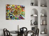 Colorful Mosaic Glass Art.