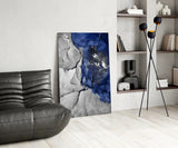 Blue Marble Glass Art.