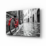 Street and Bicycle Glass Art.