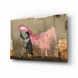 Cuadro de cristal Protesta inocente - 72x46 cm