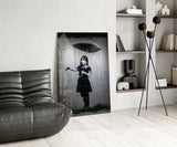 Escape from the Rain Glass Art.