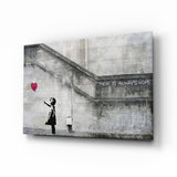 Flying Heart Glass Art - 72x46 cm