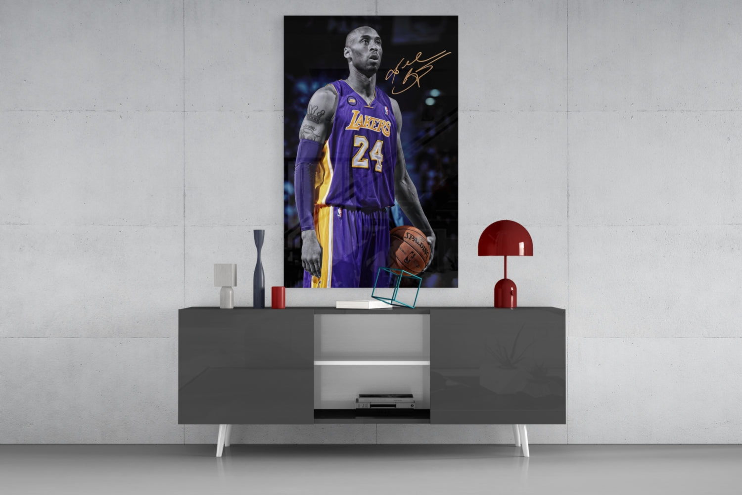 Kobe Bryant Glass Art | Insigne Art Design | Unique Designs