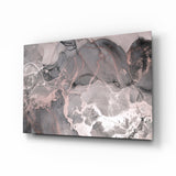 Zartes Rosa Glasbild - 72x46 cm