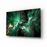 Grünfläche Glasbild