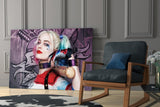 Harley Quinn Glass Art.