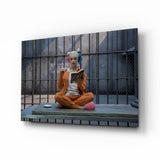 Harley Quinn Glass Art.