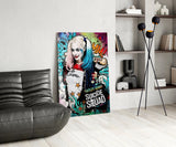 Harley Quinn Glass Art.