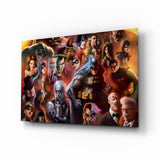 Batman and DC Characters Glass Art.