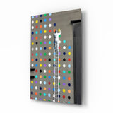 Punkte Glasbild - 72x46 cm