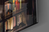 Bookshelf Glass Art.