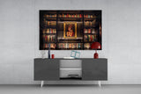 Bookshelf Glass Art.