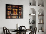 Bookshelf Glass Art.