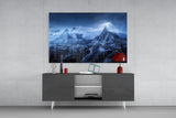 Imposing Mountains Glass Art.