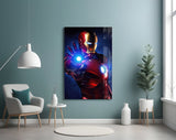 Iron Man Glass Art.