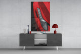 Ferrari’s Red Glass Wall Art.