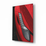Glasbild Abstract Italian Supercar - 72x46 cm