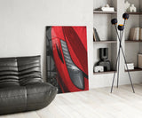 Ferrari’s Red Glass Wall Art.