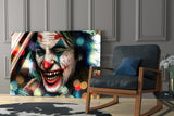 Joker’s Laugh Glass Wall Art.